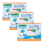 U Green Clean Bitkisel Bulaşık Makinesi Tableti 30'lu 3 Paket