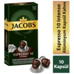 Jacobs Espresso 10 Intense Kapsül Kahve 10 Paket