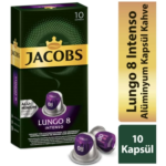 Jacobs Lungo 8 Intense Kapsül Kahve 10 Paket