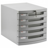 Bigpoint Evrak Rafı Kilitli 5 Çekmeceli