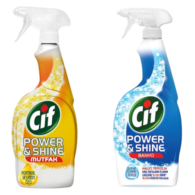 Cif Power & Shine Mutfak Temizleyici 750 Ml + Cif Power & Shine Banyo Temizleyici 750 Ml