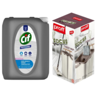 Cif Pro Çok Amaçlı Yüzey Temizleyici Çiçek Bahçesi 5 Lt 12 Adet + Proff Focus Tablet Mop Hediyeli