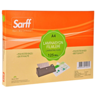 Sarff Laminasyon Filmi A4 125 Mic. Parlak 100'lü