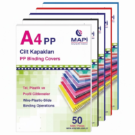 Mapi Mapibind 2042503 Pvc Kapak A4 450 Mic. Kırmızı