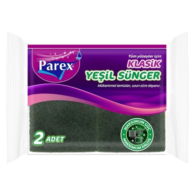 Parex Klasik Bulaşık Süngeri 2'li Yeşil