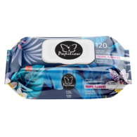 Papilion Kapaklı Tropik Çiçekler Islak Mendil 120'li