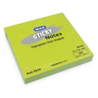 Mas 3658 Yapışkanlı Not 76x76 Mm 100 Yaprak Neon Mas 3658 Yapışkanlı Not 76x76 Mm 100 Yaprak Neon