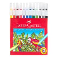 Faber Castell 1551 Keçeli Kalem 12 Renk Faber Castell 1551 Keçeli Kalem 12 Renk