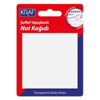 Kraf Yapışkanlı Not 76X76 Mm Şeffaf Kraf Yapışkanlı Not 76X76 Mm Şeffaf
