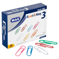 Mas 280 Renkli Ataş Pvc Kaplı 28 mm