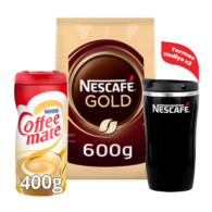 Nescafe Gold 600 Gr + Coffee Mate 400 Gr Set – 2 Adet Thermo Mug Hediyeli