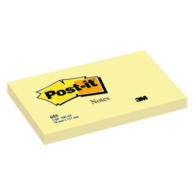 3M Post-it 655 Yapışkanlı Not Kağıdı 76 mm x 127 mm Sarı 100 Yaprak