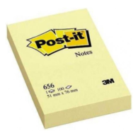 3M Post-it 656 Yapışkanlı Not Kağıdı 51 mm x 76 mm Sarı 90 Yaprak