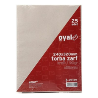 Doğan Torba Zarf Silikonlu 240 mm x 320 mm Kraft 25 Adet