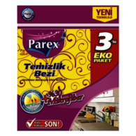 Parex Yeni %30 Mikrofiber 3'lü Temizlik Bezi