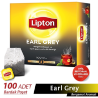 Lipton Earl Grey Bardak Poşet Çay 100'lü