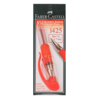 Faber Castell 1425 Tükenmez Kalem 0.7 mm İğne Uçlu Kırmızı 10 Adet