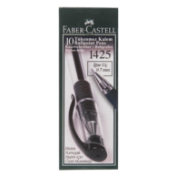 Faber Castell 1425 Tükenmez Kalem 0.7 mm İğne Uçlu Siyah 10 adet
