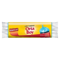 Koroplast Güçlü Çöp Torbası Orta Boy 55 X 60 mm Mavi 70 gr  20'li Rulo