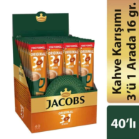 Jacobs Original 3'ü 1 Arada Kahve 16 gr 40'lı