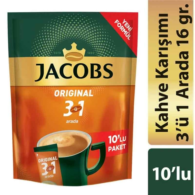Jacobs Original 3'ü 1 Arada Kahve 16 gr 10'lu