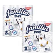 Familia Plus 3 Katlı 32 Rulo Tuvalet Kağıdı 2'li Paket