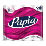 Papia 3 Katlı 32 Rulo Tuvalet Kağıdı