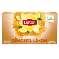 Lipton Bardak Poşet Bitki Çayı Zencefil Limon 20'li