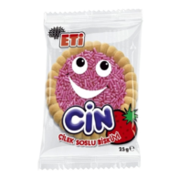 Eti Cin Çilekli Bisküvi 25gr 36'lı
