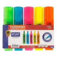 Kraf 330 Fosforlu Kalem 5'li Set