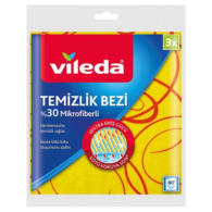 Vileda Eko % 30 Mikrofiber Temizlik Bezi 3'lü