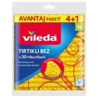 Vileda %30 Mikrofiberli 4+1 Tırtıklı Temizlik Bezi