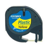 Dymo Letratag Plastik Şerit 12 Mm x 4 M Sarı 59423