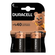 Duracell LR-14 Alkalin C Orta Boy Pil 2'li Paket