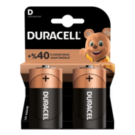 Duracell LR-20 Alkalin D Büyük Boy Pil 2'li