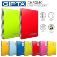 Gıpta Chromo Spiralli PP Kapak Defter A4 100 Yaprak Kareli