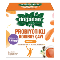 Doğadan Probiyotikli Rooibos Vanilyalı Bitki Poşet Çay 14'lü