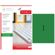 Tanex TW-2000 Lazer Etiket 210X297 Mm Yeşil