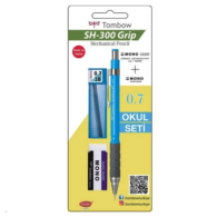 Tombow SH-300 Grip Versatil Kalem Okul Seti 0,7 Mavi