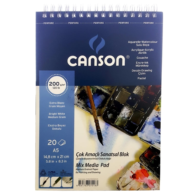 Canson Finface 200A520US Resim Blok A5 200 gr/m2 20 Yaprak