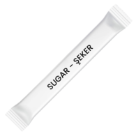 Baskısız Beyaz Stick Şeker 4 gr 2000'li Paket