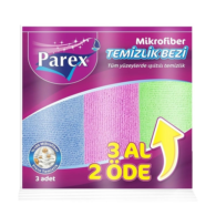 Parex Mikrofiber Temizlik Bezi 3'lü