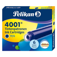 Pelikan 4001 Dolma Kalem Kartuşu Mavi 6'lı  301176