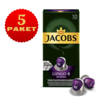 Jacobs Lungo 8 Intense Kapsül Kahve 5 Paket