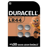 Duracell LR44/AG13 Düğme Pil 1.5 Volt 4lü Paket
