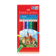 Faber Castell 116312 Tam Boy Kuru Boya Kalemi 12 Renk