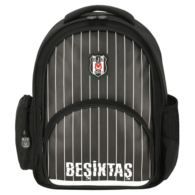 Me Çanta Beşiktaş Me Team İnce Çubuk Desenli Suni Deri Okul Çantası 25352