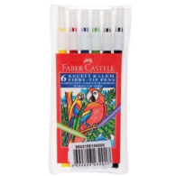 Faber-Castell 1551 Keçeli Kalem 6 lı Poşet