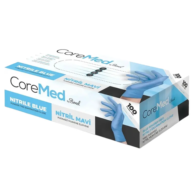 Coremed Pudrasız Nitril Eldiven L Mavi