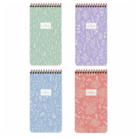 Keskin Pastel Flora Çizgili Defter 10x19 80 Yaprak Spiralli Karton Kapak Keskin Pastel Flora Çizgili Defter 10x19 80 Yaprak Spiralli Karton Kapak